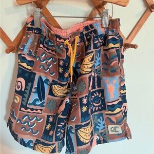 Cotton On Kids Colorful Patterned Swim Shorts size 9-10